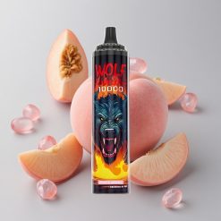 JNR Wolf Niplo 10000 Bocanadas Durazno Baya Carga Rápida Tipo-C