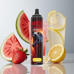 JNR Wolf Niplo 10000 Puffs Fresa Sandía Limonada Tipo-C Carga Rápida